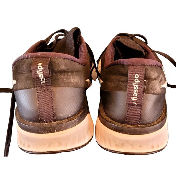 Nike Black Flyknit Odyessy React Running Shoe Lightweight Athletic Footwear 9 - Picture 8 of 9